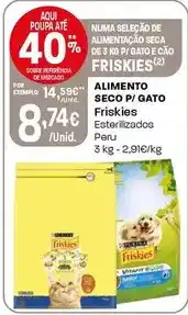 Intermarché Friskies - alimento seco p/gato promoção