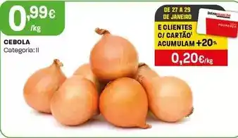 Intermarché Cebola promoção