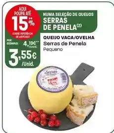 Intermarché Serras de penela - queijo vaca/ovelha promoção