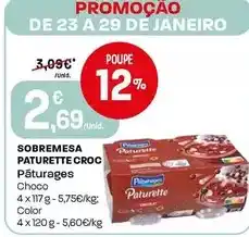 Intermarché Páturages - sobremesa paturette croc promoção