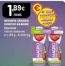 Intermarché Danone - iogurte líquido corpos promoção