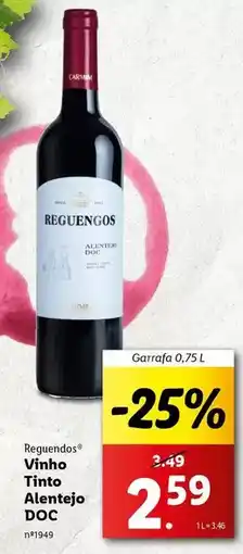 Lidl Reguengos - vinho tinto promoção