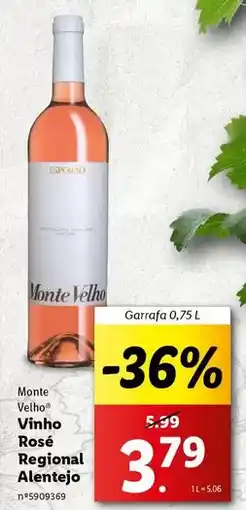 Lidl Monte velho - vinho rosé regional alentejo promoção