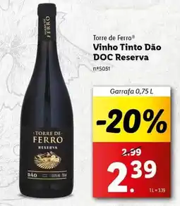 Lidl Vinho tinto dão doc reserva promoção