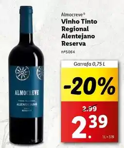 Lidl Almocreve - vinho tinto regional alentejano reserva promoção