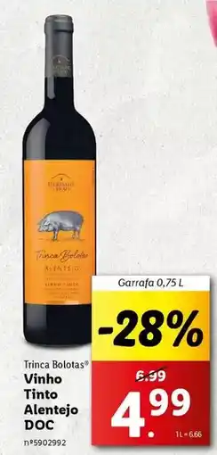 Lidl Alentejo - vinho tinto promoção