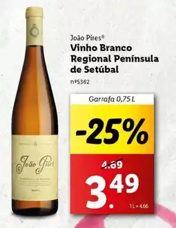 Lidl João pires - vinho branco regional peninsula de setubal promoção