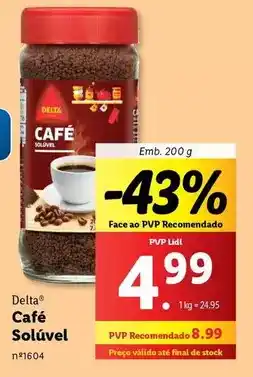 Lidl Delta - café solúvel promoção