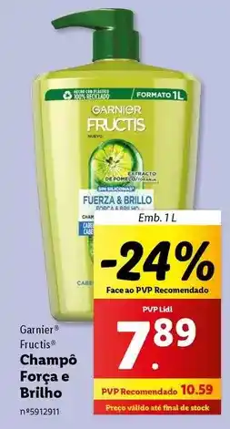 Lidl Garnier - champo força e brilho promoção