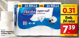 Lidl Floralys - papel higiénico 3 folhas xxl promoção