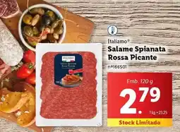 Lidl Italiamo - salame spianata rossa picante promoção