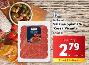 Lidl Italiamo - salame spianata rossa picante promoção