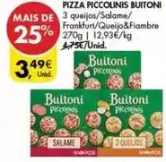 Pingo Doce Buitoni - pizza piccolinis promoção