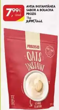 Pingo Doce Prozis - aveia instantanea sabor a bolacha promoção