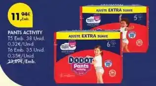 Pingo Doce Dodot - pants activity promoção