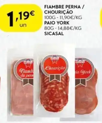 Spar Fiambre perna / chourição promoção