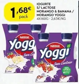 Spar Iogurte s/ lactose morango & banana / morango yoggi promoção