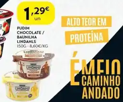 Spar Pudim chocolate/ baunilha lindahls promoção