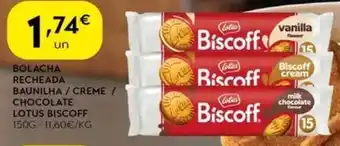 Spar Bolacha recheada baunilha / creme / chocolate lotus biscoff promoção