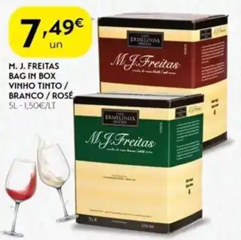 Spar M. j. freitas bag in box vinho tinto/ branco/rose promoção