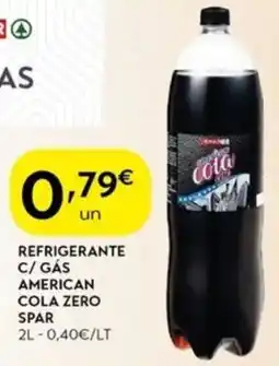 Spar Refrigerante c/ gás american cola zero spar promoção