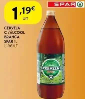 Spar Cerveja c/álcool branca spar promoção