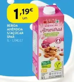 Spar Bebida amendoa s/açúcar spar promoção