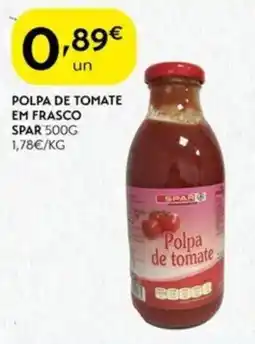 Spar Polpa de tomate em frasco spar promoção