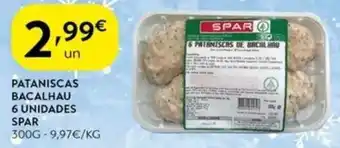 Spar Pataniscas bacalhau 6 unidades spar promoção