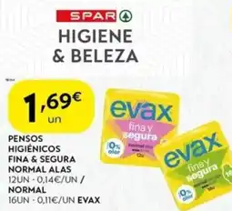 Spar Pensos higiénicos fina & segura normal alas promoção