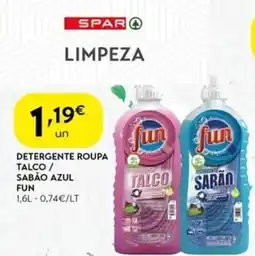 Spar Detergente roupa talco / sabão azul fun promoção