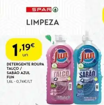 Spar Detergente roupa talco / sabão azul fun promoção