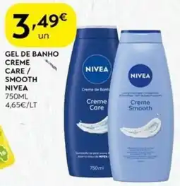 Spar Gel de banho creme care/ smooth nivea promoção