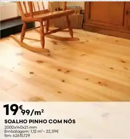 Bricomarché Soalho pinho com nós promoção