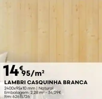 Bricomarché Lambri casquinha branca promoção