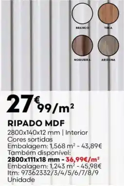 Bricomarché Ripado mdf promoção