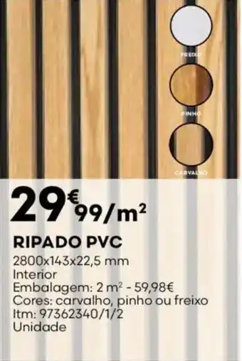 Bricomarché RIPADO PVC promoção