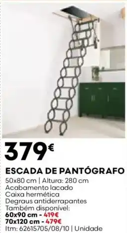 Bricomarché Escada de pantógrafo promoção