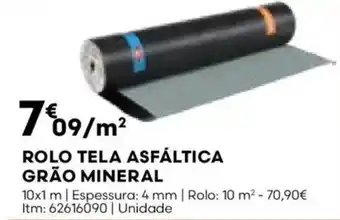 Bricomarché Rolo tela asfaltica grão mineral promoção