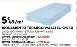 Bricomarché Isolamento térmico walltec cw40 promoção