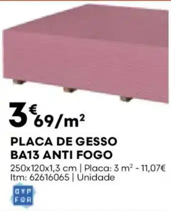 Bricomarché Placa de gesso ba13 anti fogo promoção