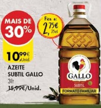 Azeite Subtil Gallo 3lt