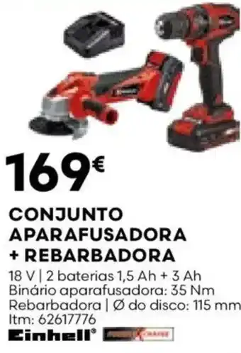 Bricomarché Conjunto aparafusadora + rebarbadora promoção