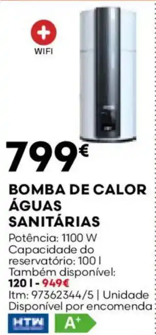 Bricomarché Bomba de calor águas sanitárias promoção