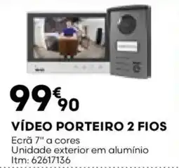 Bricomarché Vídeo porteiro 2 fios promoção