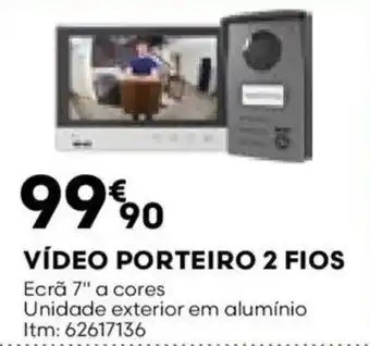 Bricomarché Vídeo porteiro 2 fios promoção