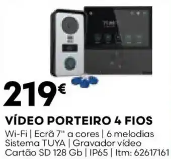 Bricomarché VÍDEO PORTEIRO 4 FIOS promoção