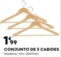 Bricomarché Conjunto de 3 cabides promoção