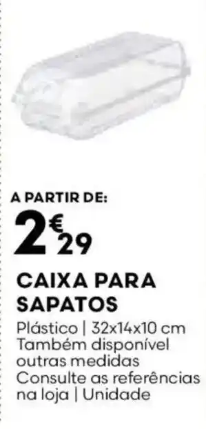 Bricomarché Caixa para sapatos promoção