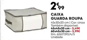 Bricomarché Caixa guarda roupa promoção